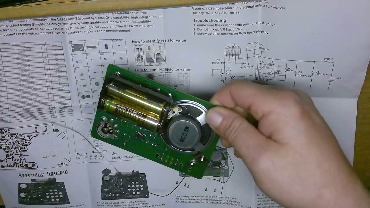 ALANO ALK109 DIY Kit radio FM/DAB fai da te (fai da te) con custodia in