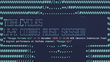 TidalCycles Live Coding Music Session - Rangga Purnama Aji (Before New Year!!!)