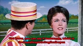 Miniatura del video "Supercalifragilisticexpialidocious Lyrics - Mary Poppins"