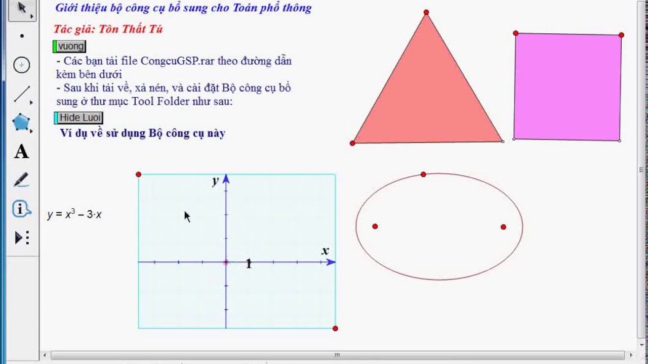 Hướng Dẫn Sủ Dụng Gsp: Bộ Công Cụ Bổ Sung Cho Vẽ Hình Trong Toán Phổ Thông  - Youtube
