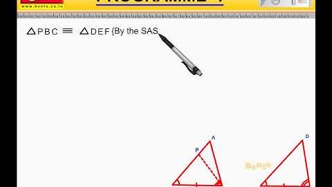 Cbse Class 9 th Maths Score 100 Marks Video    congruence of triangle 1
