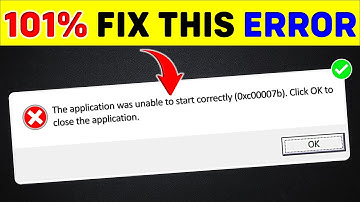 The Application Was Unable To Start Correctly (0xc00007b). Click OK To Close The Application🔥Fixed