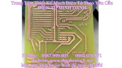 Nhận Thiết Kế Mạch Điện Tử