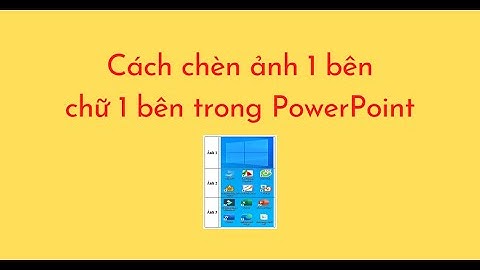 Cách chèn ảnh 1 bên chữ 1 bên trong PowerPoint
