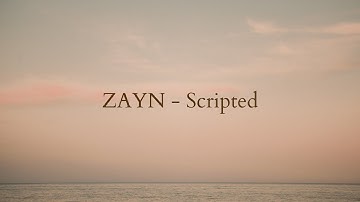 ZAYN - Scripted (lyrics)