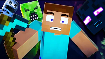 EVERY MINECRAFT MONSTER RAP 🎵 Creeper, Skeleton, Enderman, Zombie, Pigman🎵 Animation compilation