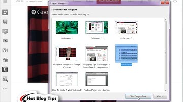 How To Screen Share in Google Hangouts