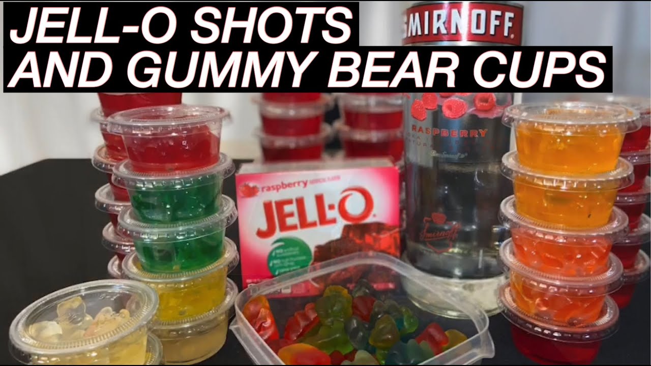 HOW TO MAKE JELLO SHOTS AND GUMMY BEAR CUPS YouTube