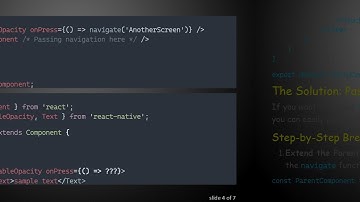 How to Use navigation in Class Components within React Native