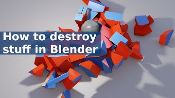 How to destroy 3D stuff with cell fracture and rigidbody in Blender