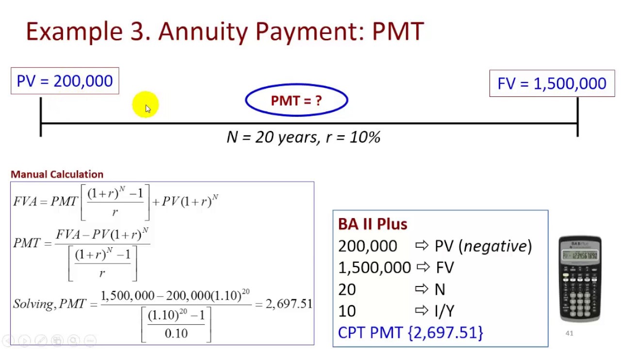 TVM Video 9 Calculation Of PMT And Investment Period YouTube