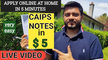 How to apply caips notes 🇨🇦| costs $5 only | GCMS | , ਪੰਜਾਬੀ | in 5 minutes at home.
