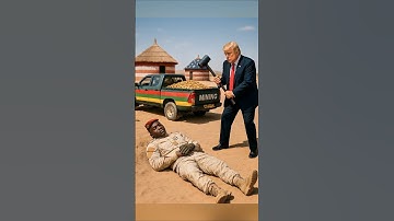 Trump Surprised Ibrahim Traoré Desert Gold Comedy 🤣 Burkina Faso🇧🇫 Gold Mining Political Stairs #fun