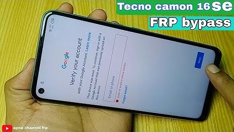 TECNO Camon 16se Google Account Bypass, FRP Remove | FRP Bypass Last Update 2020