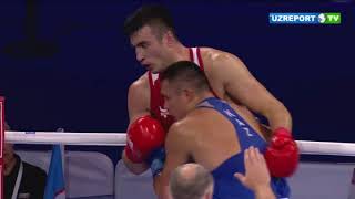 Boks. Jahon chempionati. Chorak final. +91 kg. Bahodir Jalolov vs Qamchibek Kunkabayev