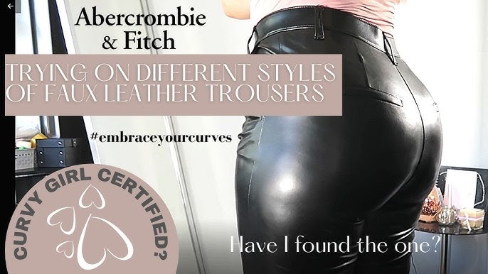 Trying cheap faux leather pants from M&S, Asda