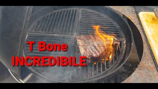 BBQ T Bone, la Fiorentina cucinata perfettamente con il reverse searing alla griglia brace barbecue