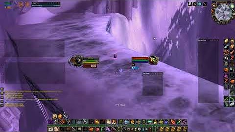 World Of Warcraft   Classic mage blinks off bridge