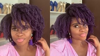 I DYED MY  4C HAIR PURPLE WITHOUT BLEACH!!!💜🥳🥳 || KAKRA