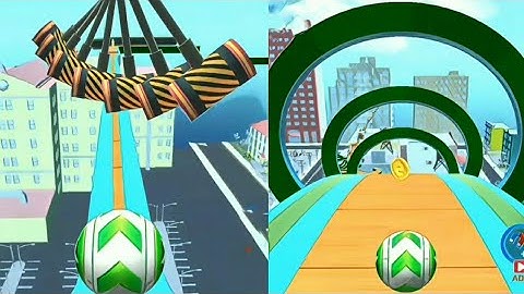 Sky Rolling Ball 3D - All level Gameplay Walkthrough Android iOS (level 144-145)