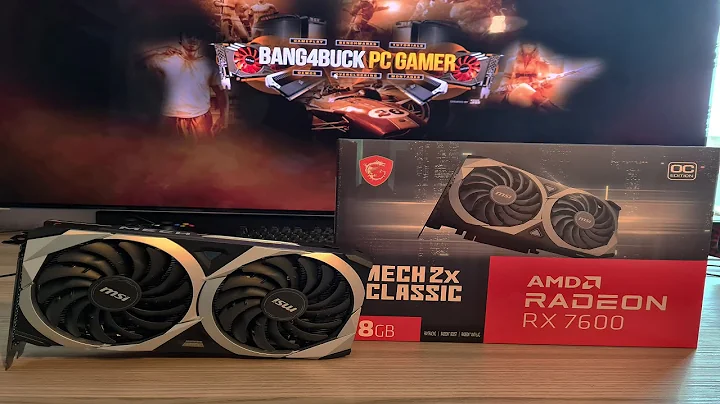 Déballage de la carte graphique AMD Radeon RX 7600 MSI Mech 2x Classic 8 Go