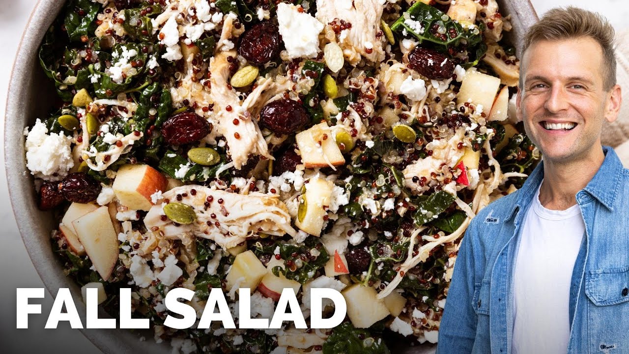 Apple Cider Quinoa Kale Salad YouTube