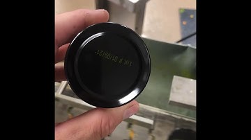 Meenjet MX1 Printer Date Coding Mustard Jars with JS41 Yellow Ink