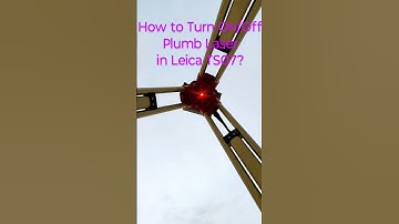 #shorts How to Turn On/Off Plumb Laser in Leica TS07? #surveysociety
