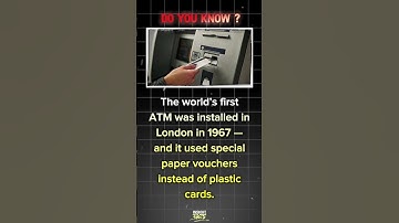 ATM MACHINE 🏧 #atm #atmmachine #doyouknow #facts #history #factvideo #youtube