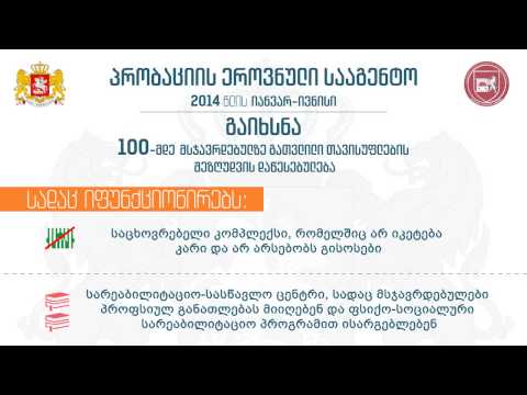 პრობაციონერთა რესოციალიზაციისათვის გატარებული ღონისძიებები