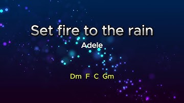 Thumbnail of Set fire to the rain (by Adele) lyrics & chords