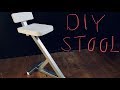 DIY Steel and wood stool