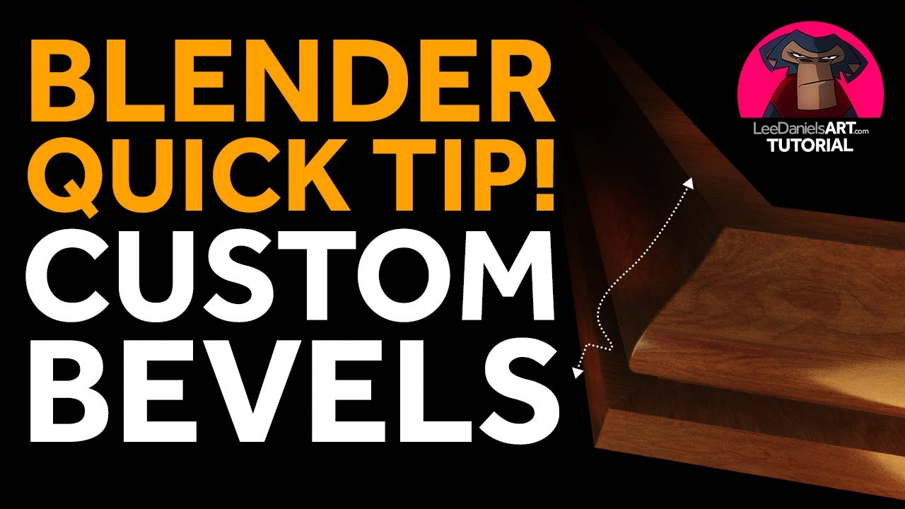 Blender QUICK TIP Tutorial | CUSTOM BEVELS | LeeDanielsART - YouTube