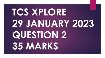 29th January 2023 TCS Xplore Java 2nd Question Complete Solution
