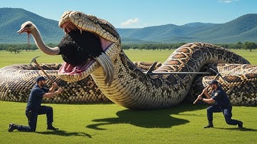 Brave Rescue Team Saves Mother Ostrich from a Ferocious Giant Python | Wildlife Rescue Legends 🐍
