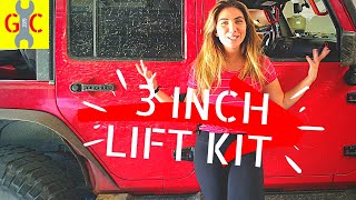 Most Affordable 3 INCH Lift Kit for Jeep Wrangler DIY INSTALL and review | MotoFab Lift