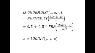 Google Sheets LOGNORMDIST NORMSDIST ERF LOGINV using ARRAYFORMULA