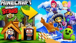 BAZA VS TSUNAMI BRAWL STARS  MINECRAFT TSUNAMI CHALLENGE | Vito VS Bella