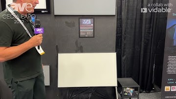 CEDIA Expo 22: EPV Screens Features AT8 ISF Acoustically Transparent Projection Screen Material