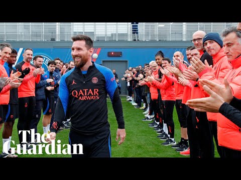 'Touched by the welcome': Messi given guard of honour on PSG return