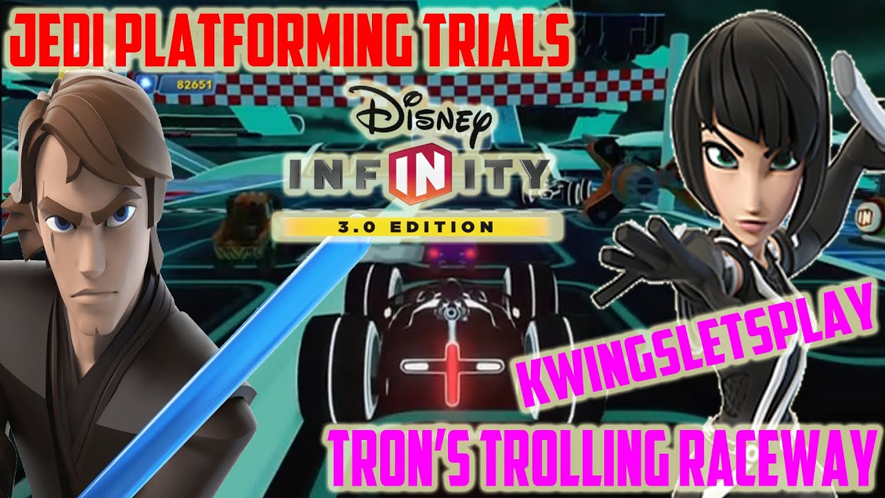 Disney Infinity 3.0 Toy Box Trons Trolling Raceway KWingsLetsPlays And Lightsaber Platforming