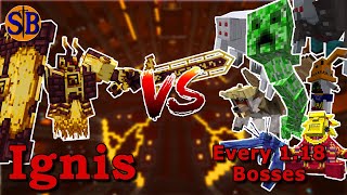Ignis VS Every 1.18 Bosses Gauntlet style | Minecraft Mob Battle