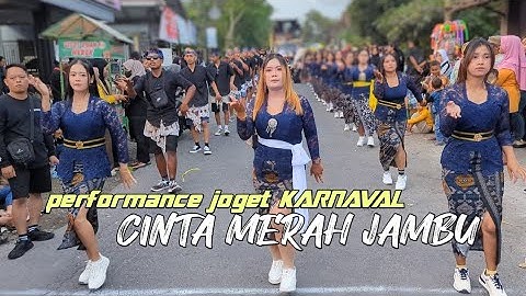 JOGET KARNAVAL DJ CINTA MERAH JAMBU!! live performance karnaval dsn klepon