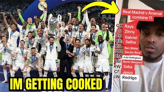 IM GETTING COOKED | REAL MADRID 20 DORTMUND