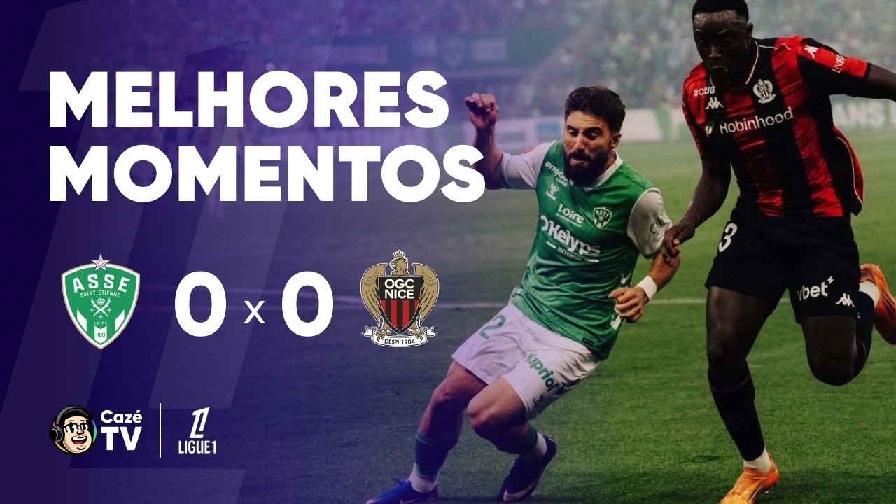 MELHORES MOMENTOS: SAINT ETIENNE 0 X 0 NICE | LIGUE 1 2025/2026 | PLAYOFF DE REBAIXAMENTO (IDA)