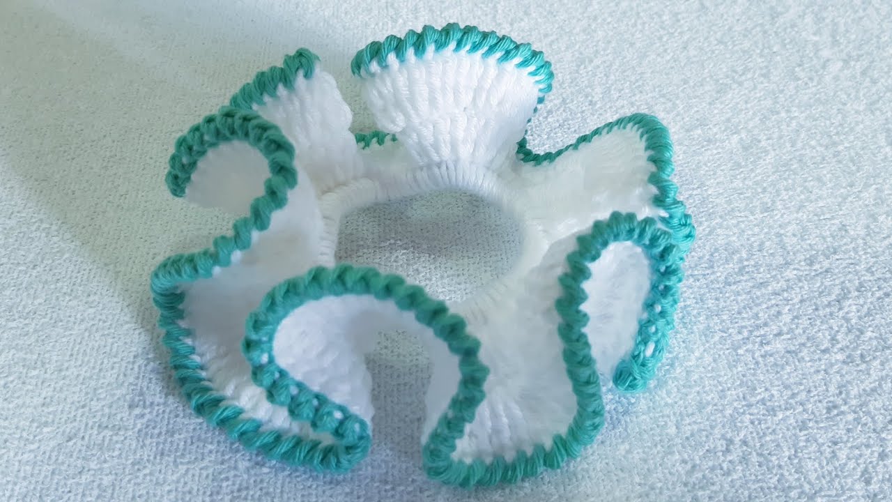 xuxinha de crochê para cabelo #crochet #diy #xuxinha