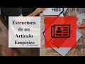 Estructura de un Artículo Científico