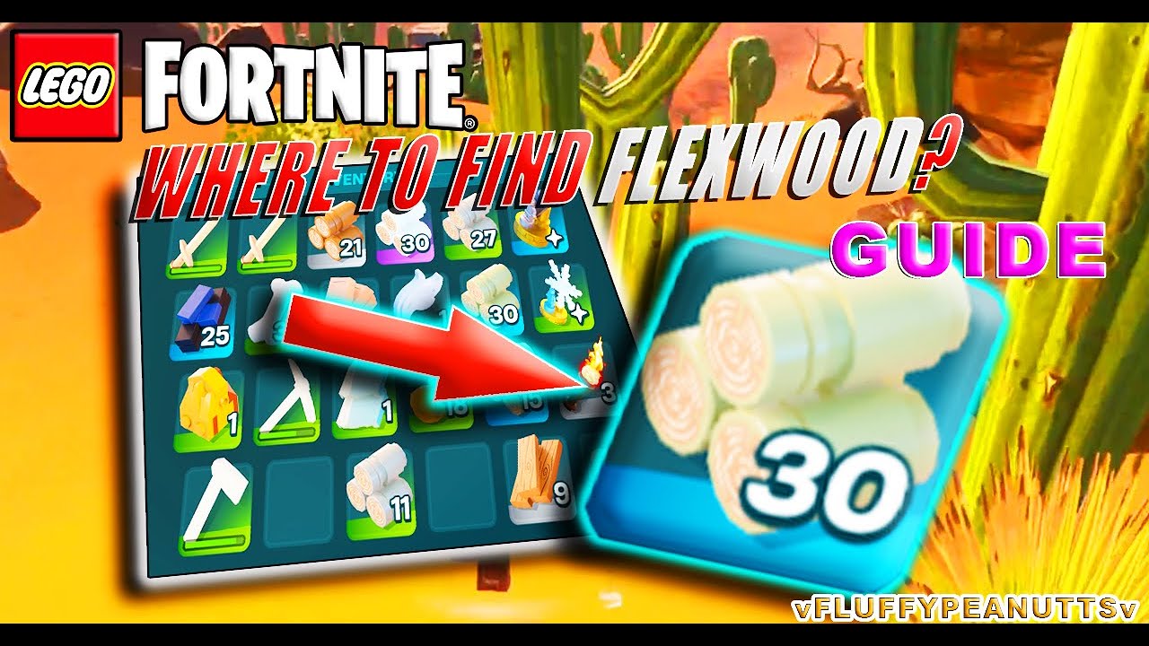 Where to find flex wood in Lego fortnite! YouTube