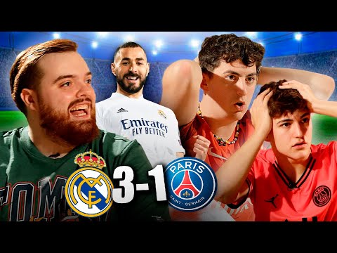 REACCIONANDO (CON CULÉS) AL MADRID 3-1 PSG *LA MEJOR NOCHE DE MI VIDA*