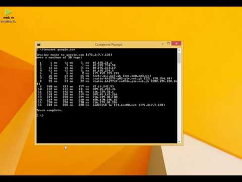how to tracert